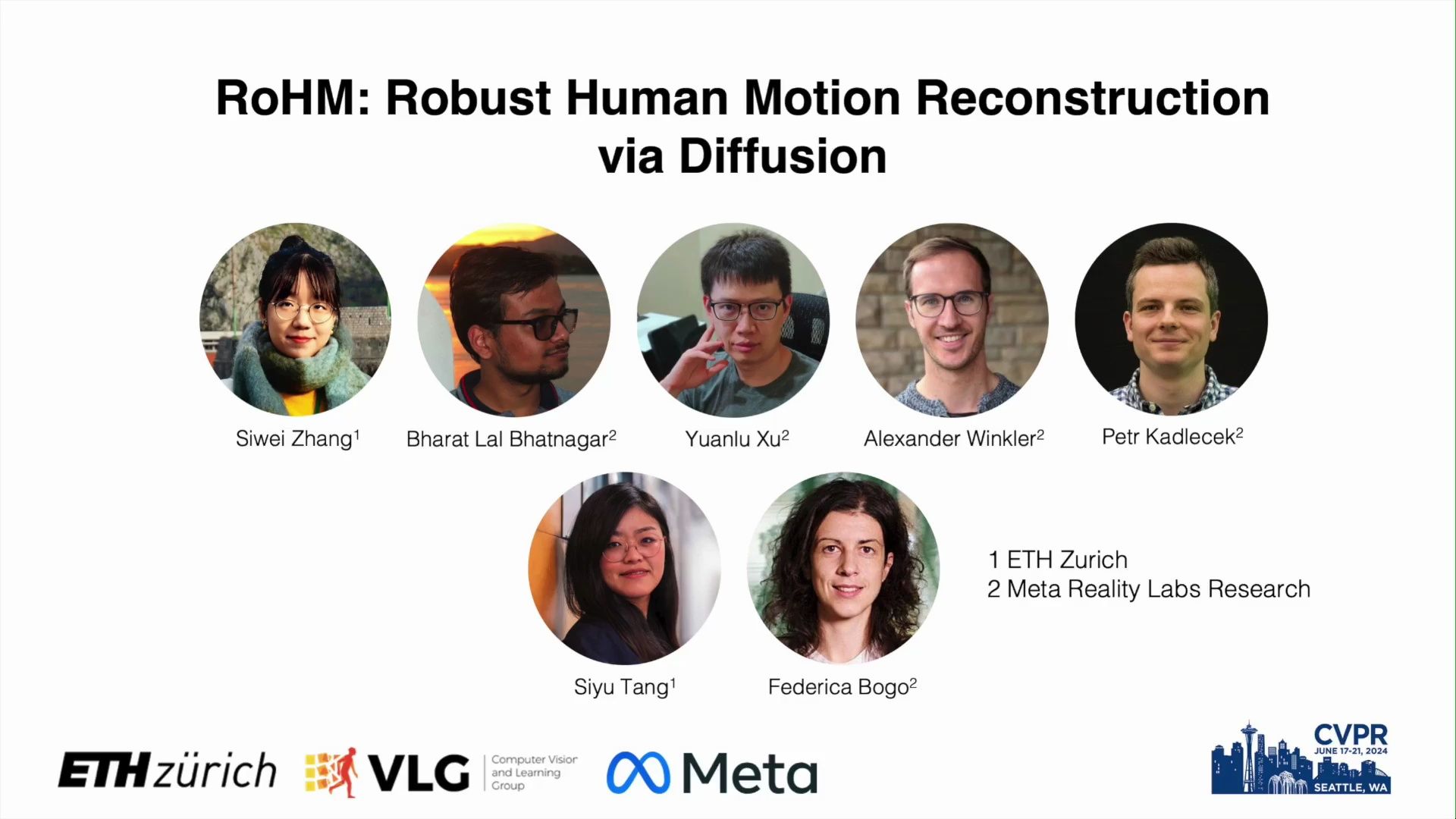 【运动重建】CVPR2024 Oral Robust Human Motion Reconstruction via Diffusion哔哩哔哩bilibili