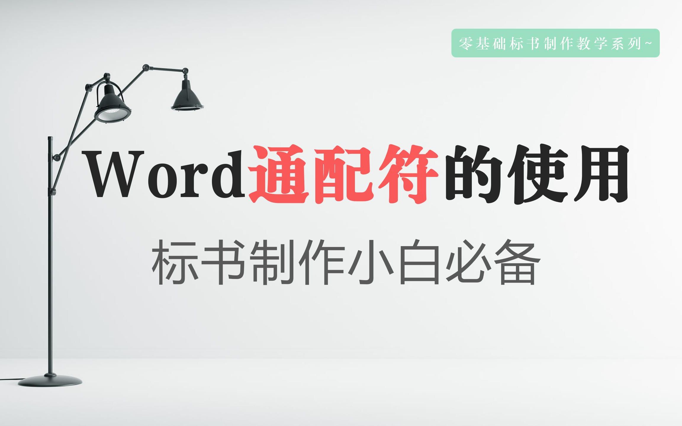 为标书制作小白录制简单的Word通配符使用技巧!零基础标书制作教学系列~哔哩哔哩bilibili