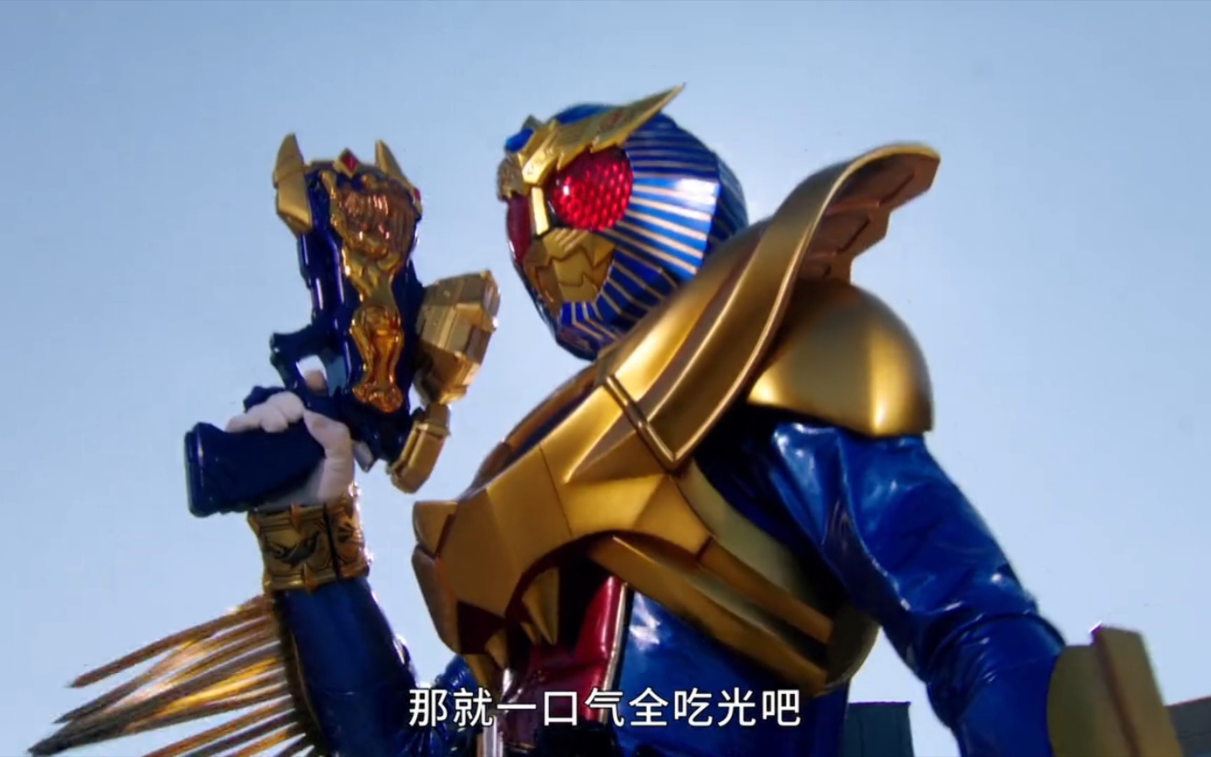 【4k1080p】(假面骑士beast)hyper形态初登场 战斗