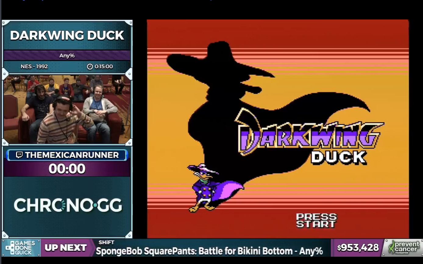 [图]AGDQ 2017：Darkwing Duck (怪鸭历险记)