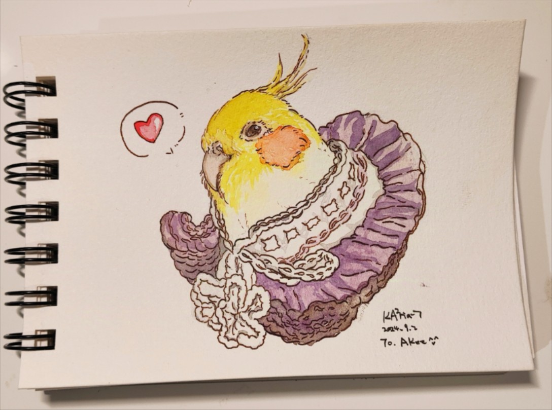 【水彩 蘸水笔】《一只小鸡的诞生》