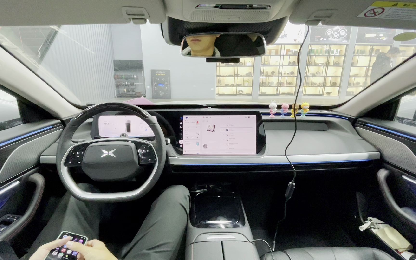 小鹏p7音响简单升级,手机录制试听效果,天津汽车音响改装,天津汽车