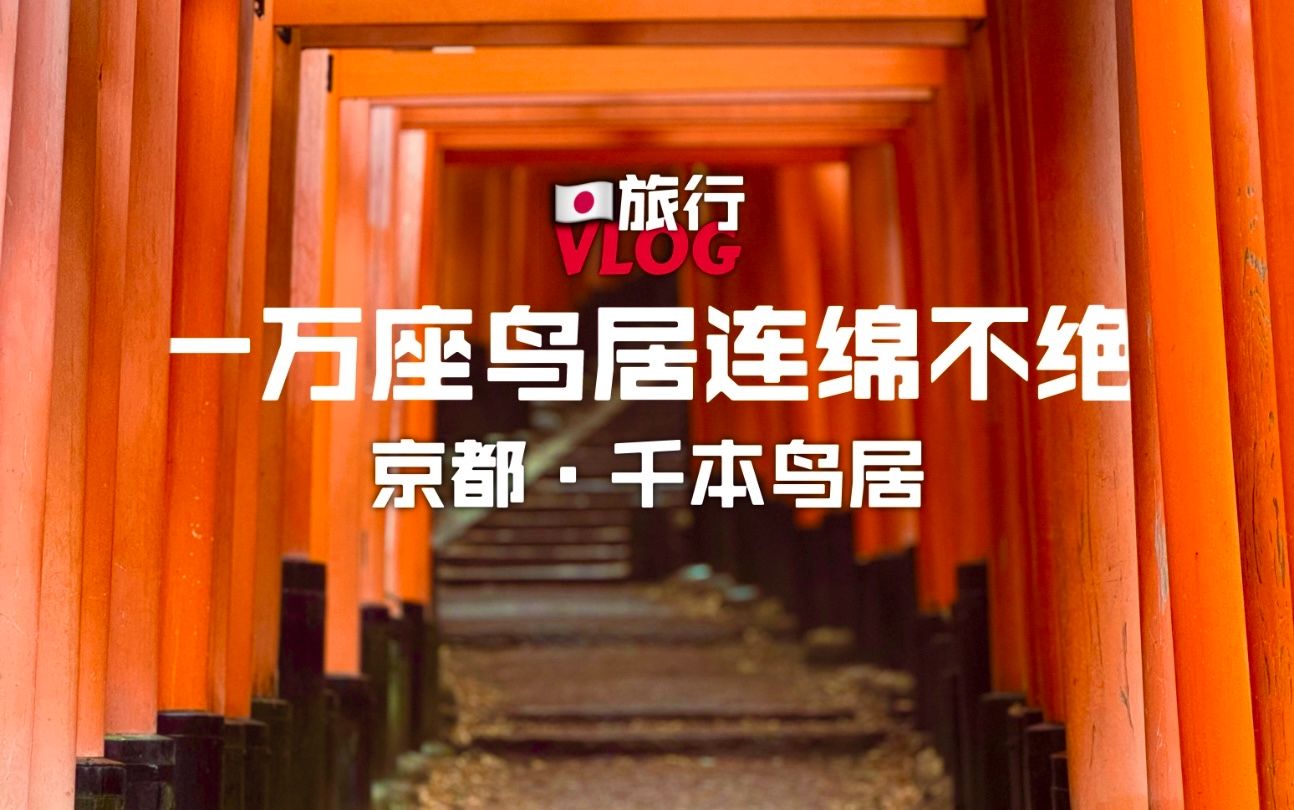 ⛩️京都ⷥƒ本鸟居:一万座鸟居立于山林中⛩️哔哩哔哩bilibili