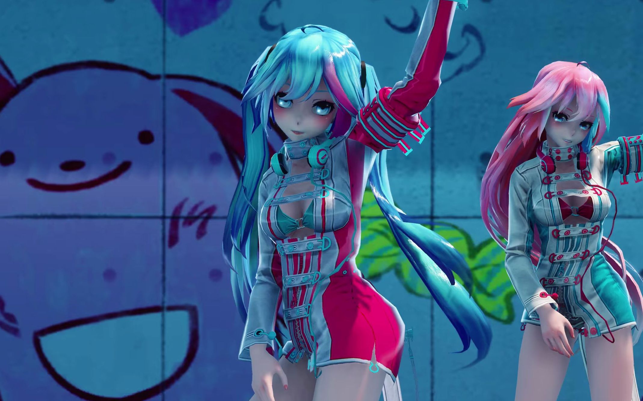 【mmd】「good night miku.luka」2k60fps_哔哩哔哩_bilibili