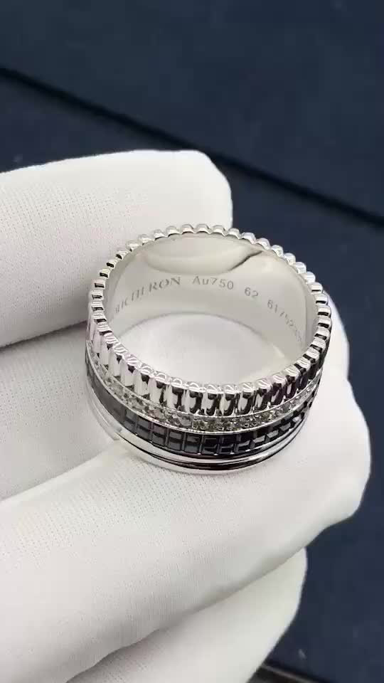 宝诗龙男士宽版戒指定制【世纪珠宝定制】