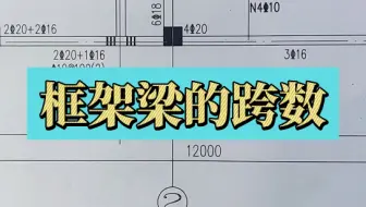 框架梁的跨数