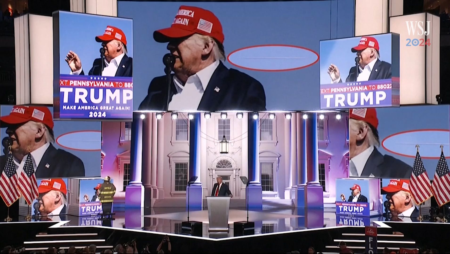 trump recalls his rally shooting: i felt something hit me really