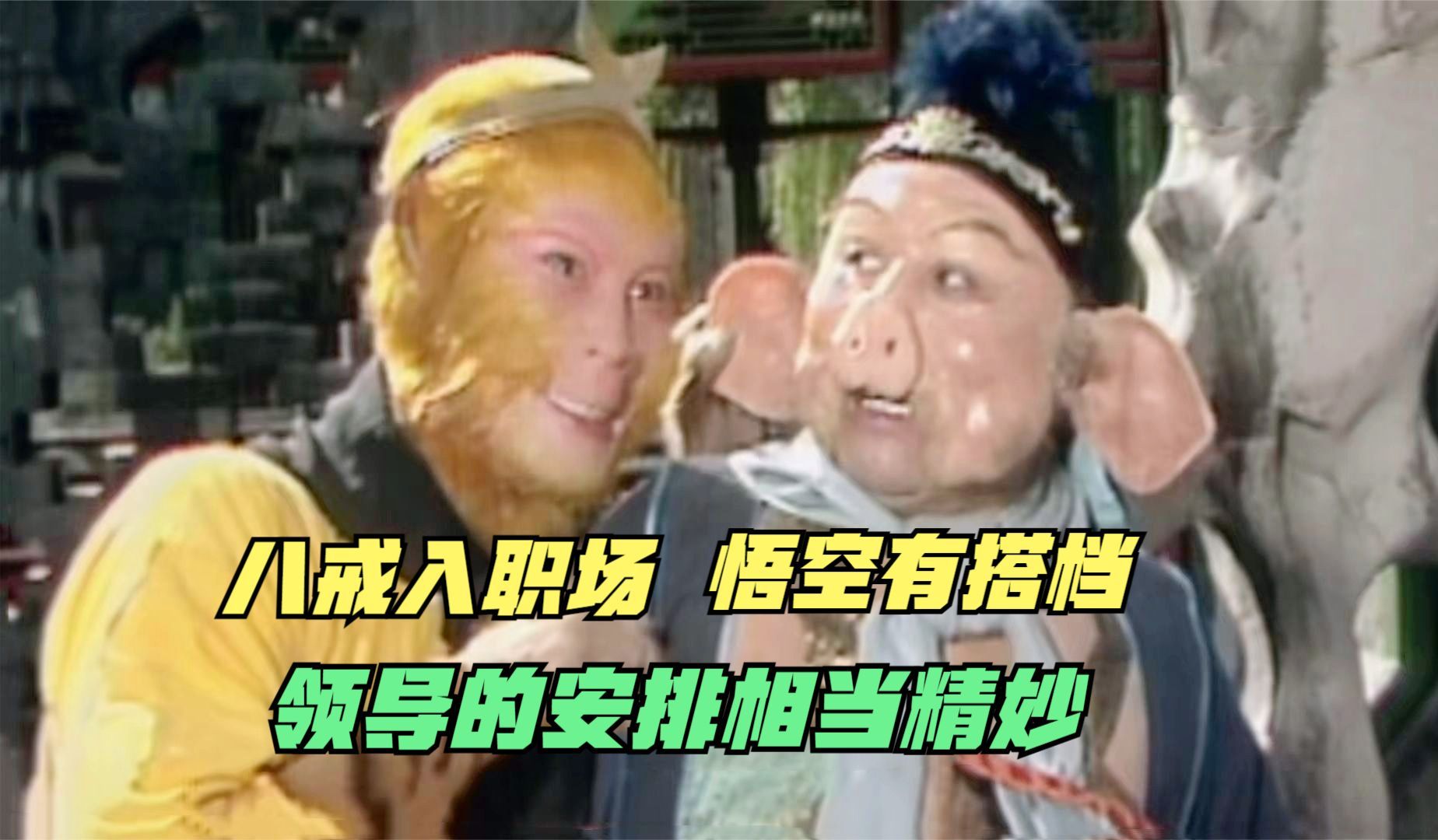 猪八戒初入职场,孙悟空有了搭档,你看领导的安排多么巧妙哔哩哔哩bilibili