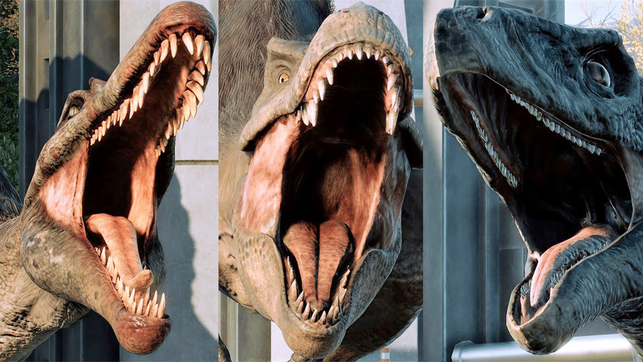 jp3 棘龙 vs 披毛暴龙,镰刀龙 ~ 侏罗纪世界进化 2 代_哔哩哔哩