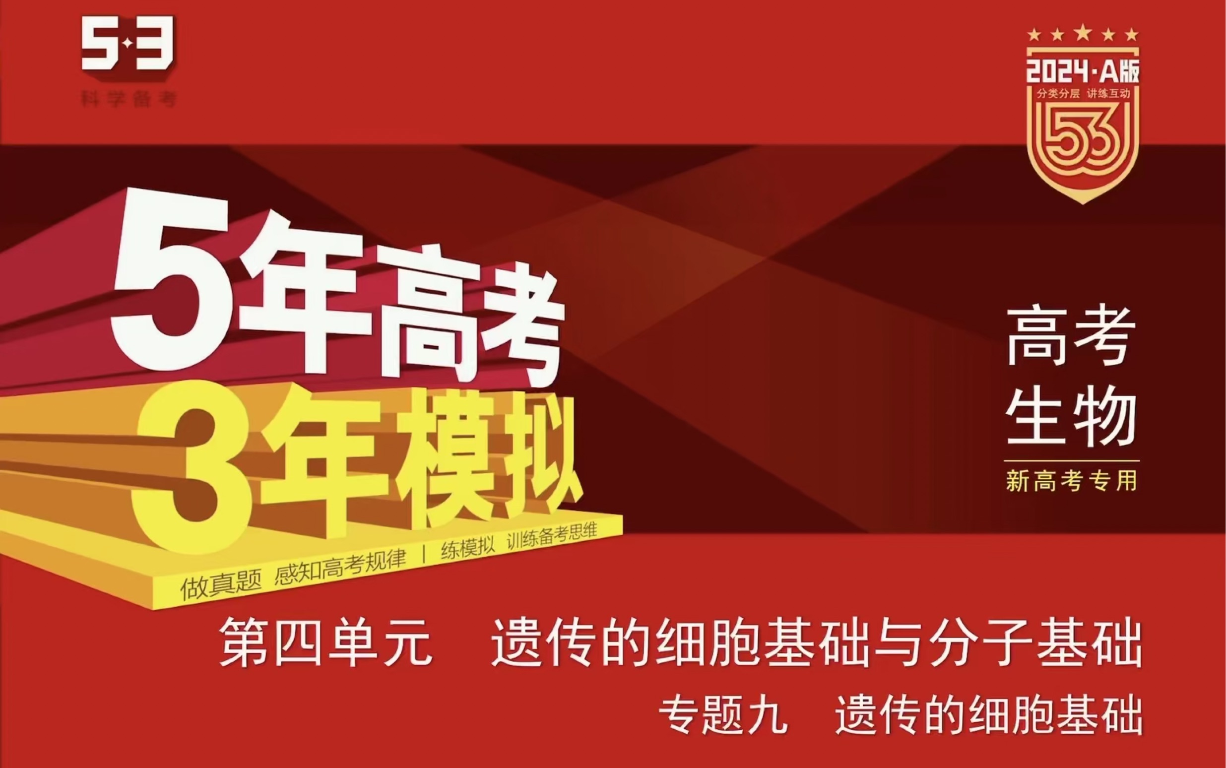 《5年高考ⷮŠ3年模拟》2024高考生物视频讲解课 专题九 遗传的细胞基础(3年模拟篇)哔哩哔哩bilibili