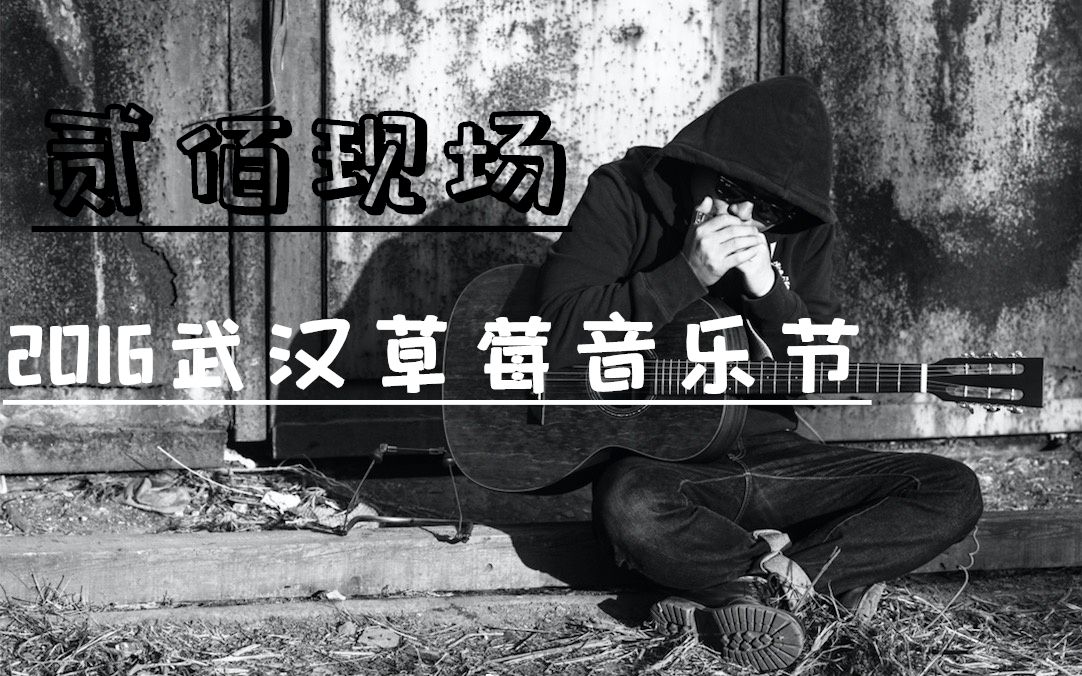 [图]【2016武汉草莓音乐节】贰佰现场 《阿拉善》《我在太原和谁一起假装悲伤》《从夜晚，到清晨》《玫瑰》《以梦喂马》《狗X的青春》