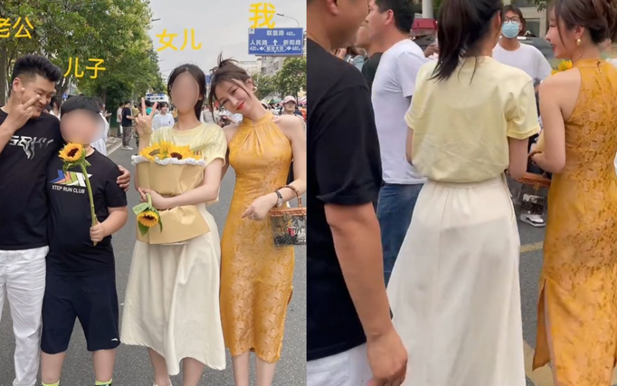 漂亮妈妈送女儿高考被误认为“姐姐”,妈妈:与初恋结婚生子较早哔哩哔哩bilibili