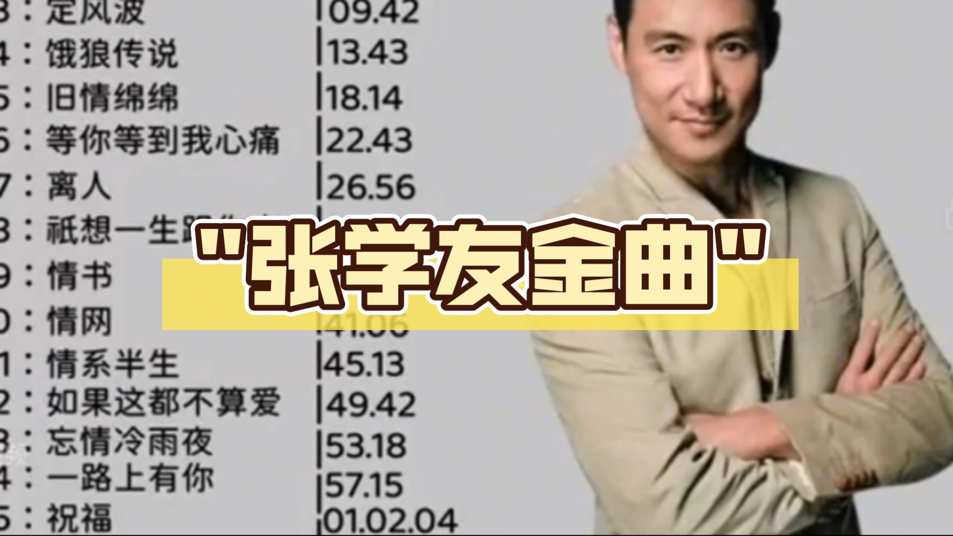 张学友金曲