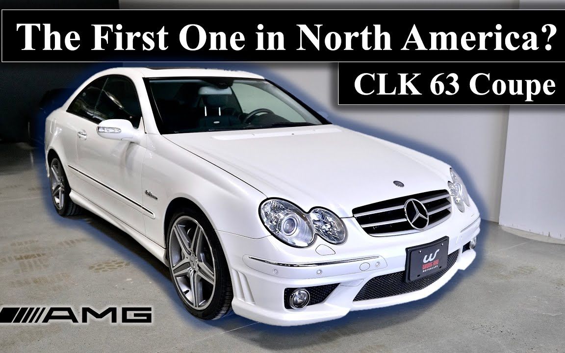 来自日本的罕见奔驰clk63 amg轿跑车