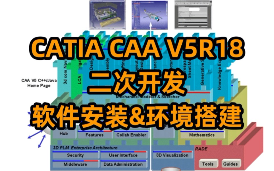 CATIA CAA V5R18二次开发软件安装&环境搭建哔哩哔哩bilibili