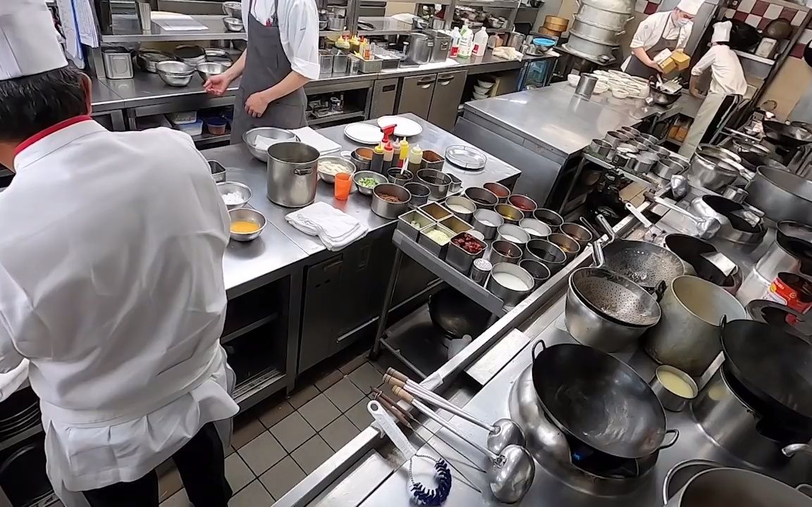监控拍下日本中餐厅后厨_哔哩哔哩_bilibili