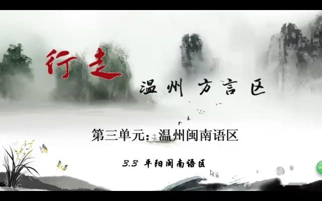 【温州乡土人文云微课】3.3 平阳闽南语区哔哩哔哩bilibili