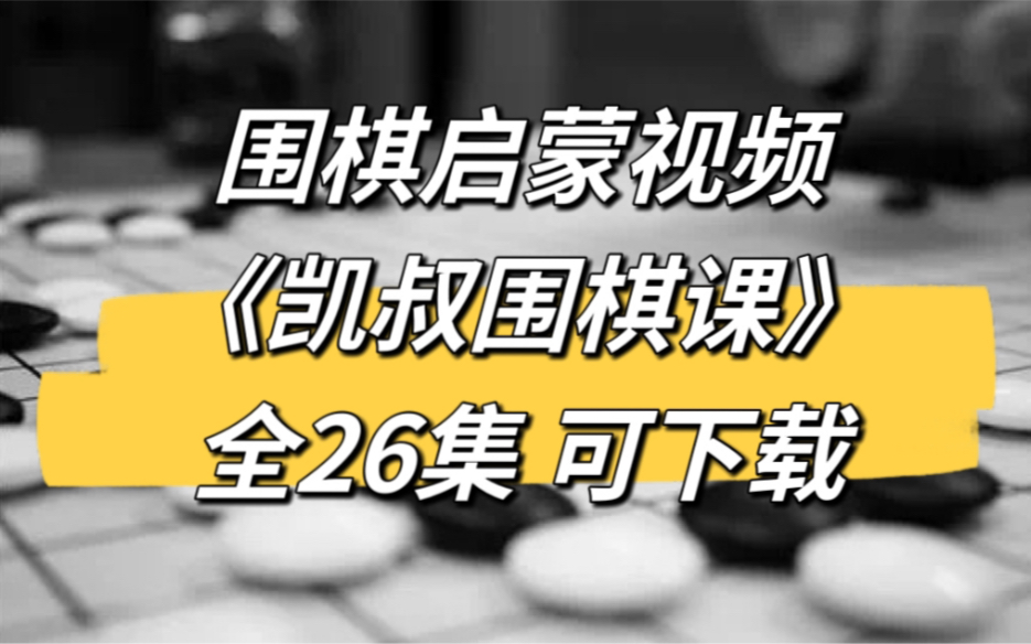 围棋启蒙视频《凯叔围棋课》全26集下载 mp4国语高清720p哔哩哔哩bilibili