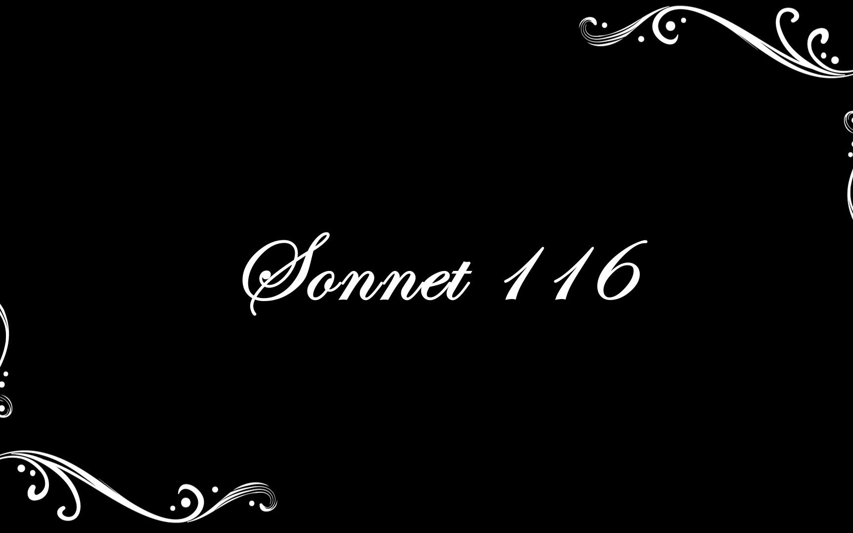 [图]【莎士比亚十四行诗朗读】Sonnet 116