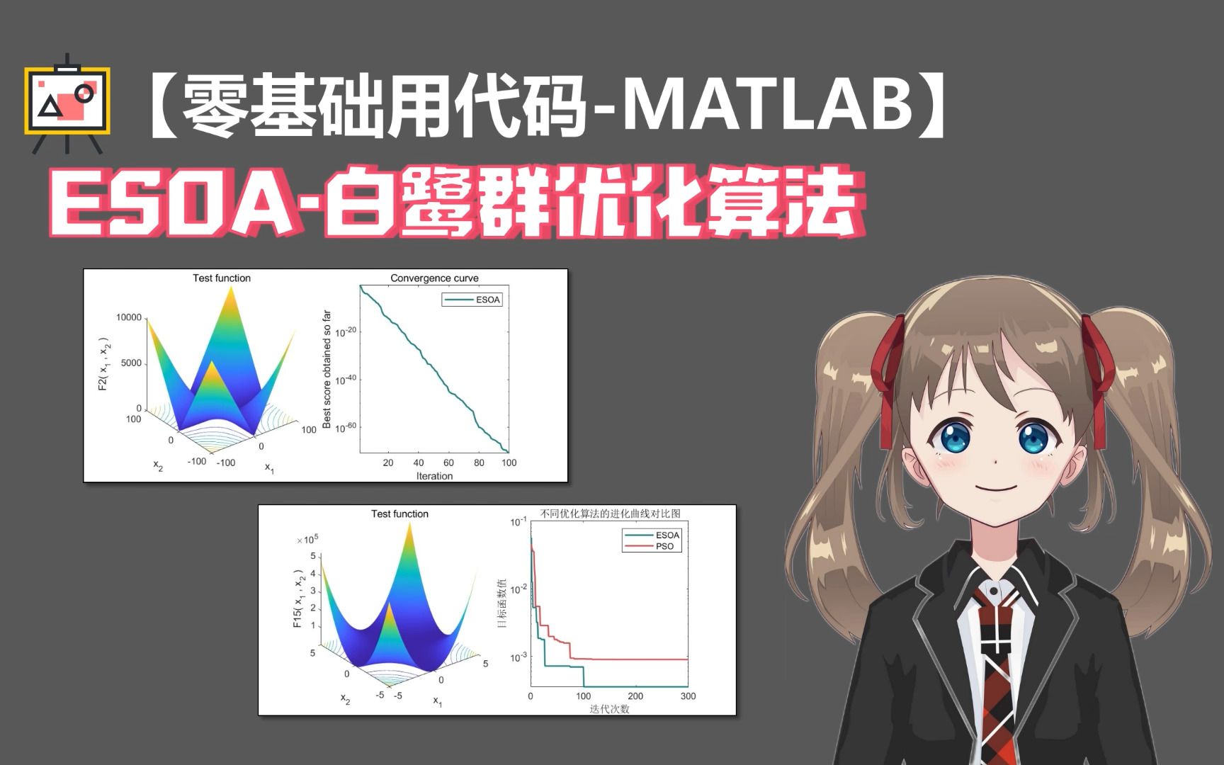 [图]【新型智能优化算法】ESOA白鹭群优化算法代码详细演示