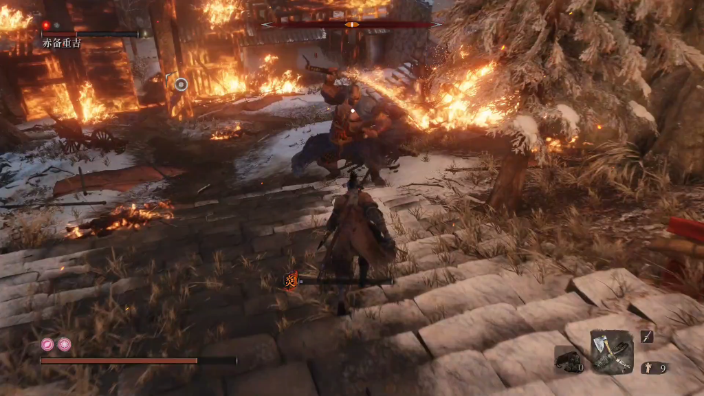 赤备重吉暗杀一格血然后回合制打法他