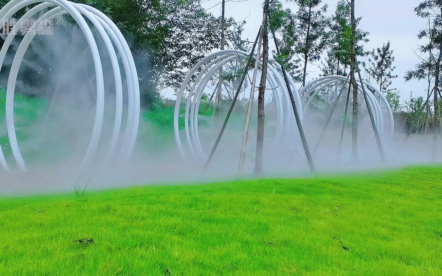 生态人造雾系统营造健康雾效装扮城市生活锦胜雾森