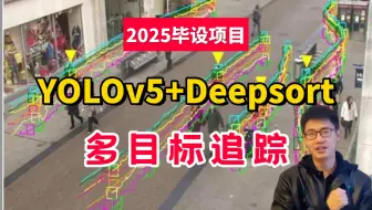 比刷剧爽！基于YOLOv5+Deepsort实现多目标追踪，同济迪哥手撕源码带你跑通2025超强毕设项目！