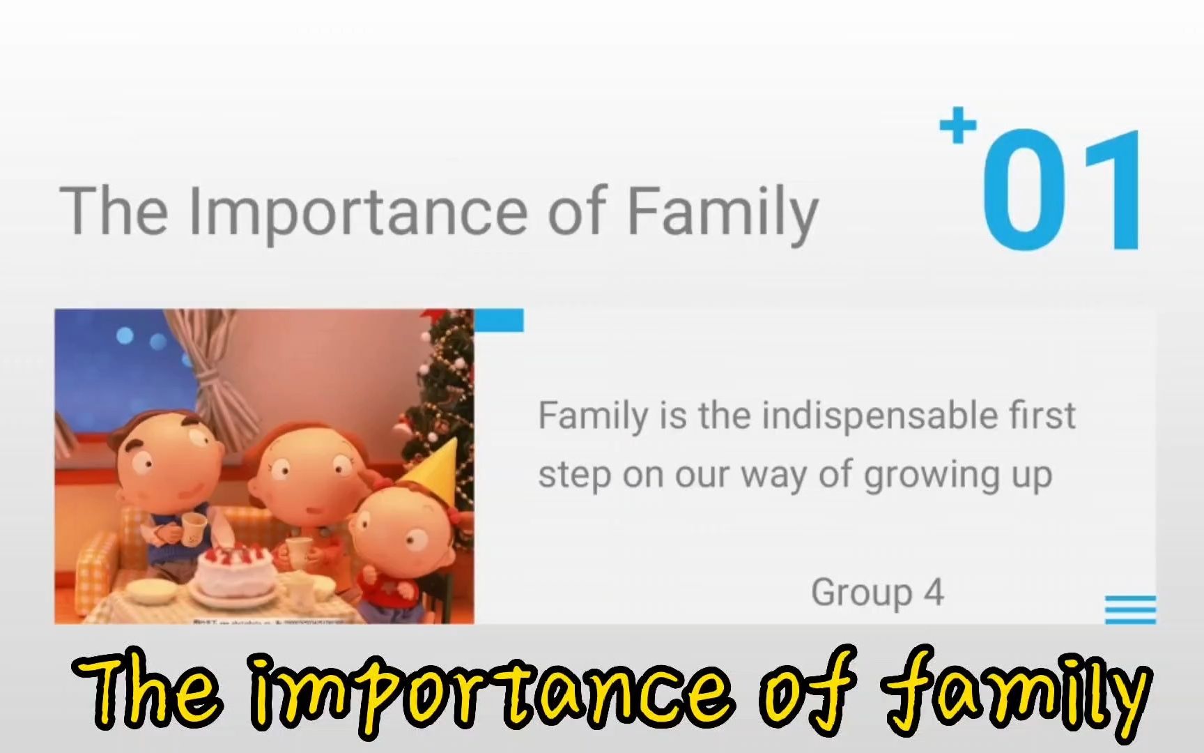 [图]2022级电商3班 4组视频作业 The importance of family