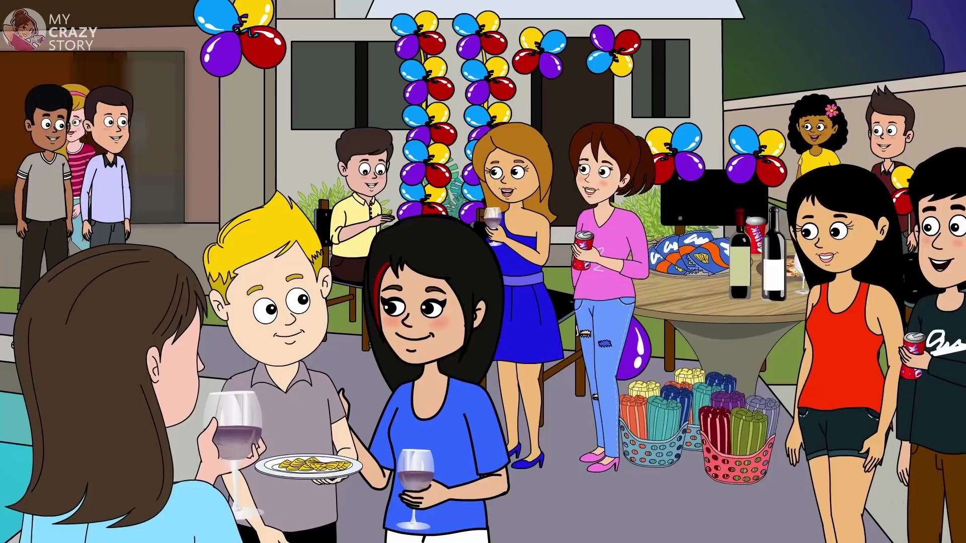 my house party went terribly wrong animated story hd #my crazy