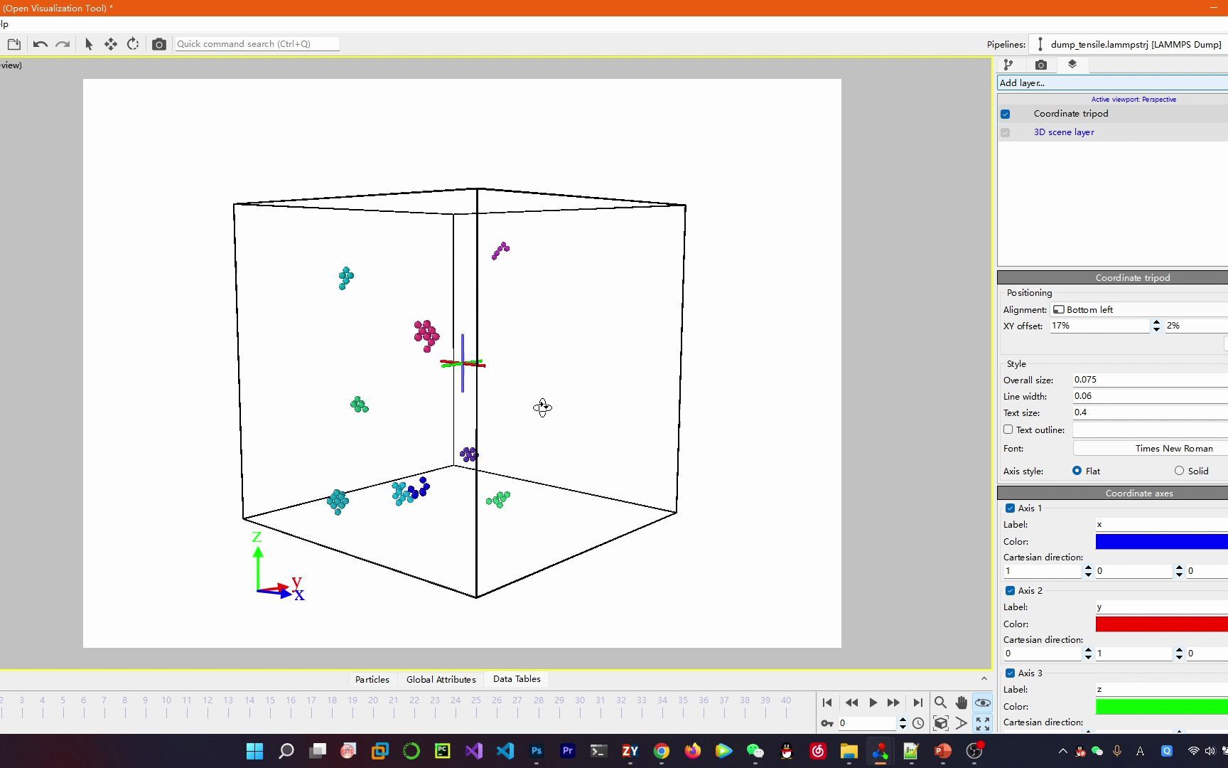 【OVITO操作】Cluster/团簇分析 视频Video
