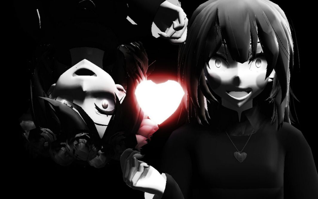 [mmd]chara&frisk bad apple