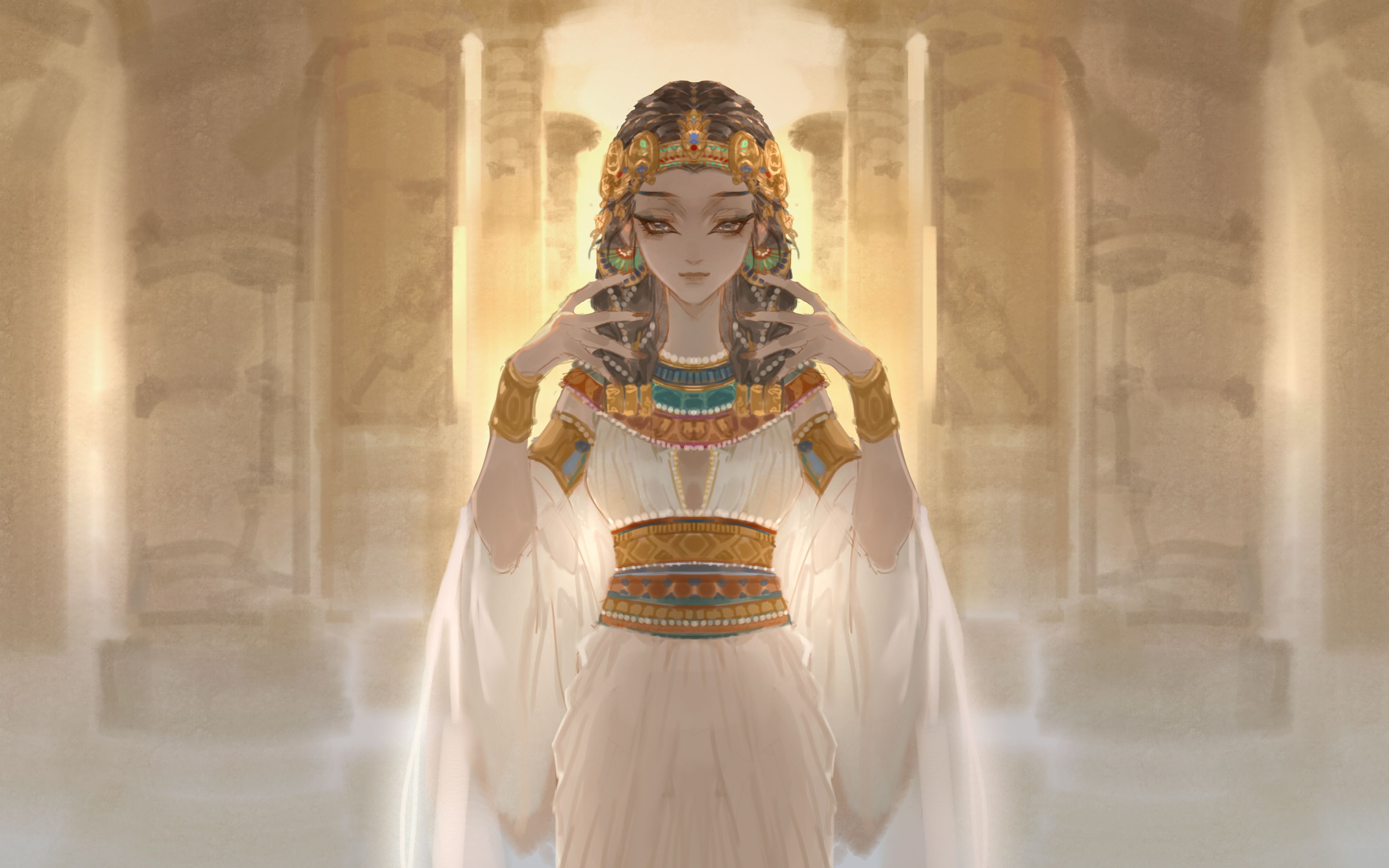 【绘画过程】埃及艳后