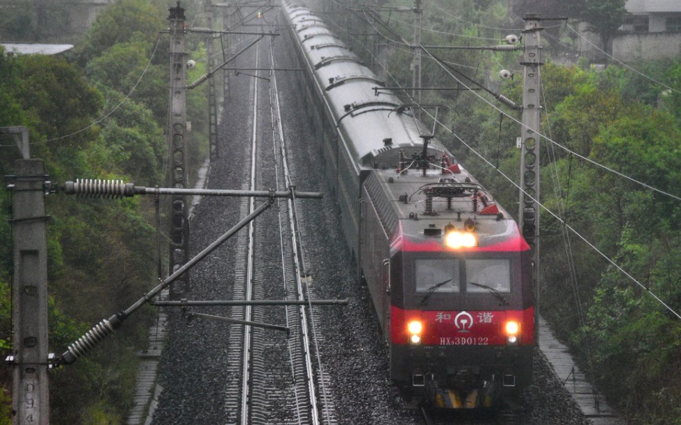 中国铁路新机位试拍z161次本务昆局昆段hxd3d