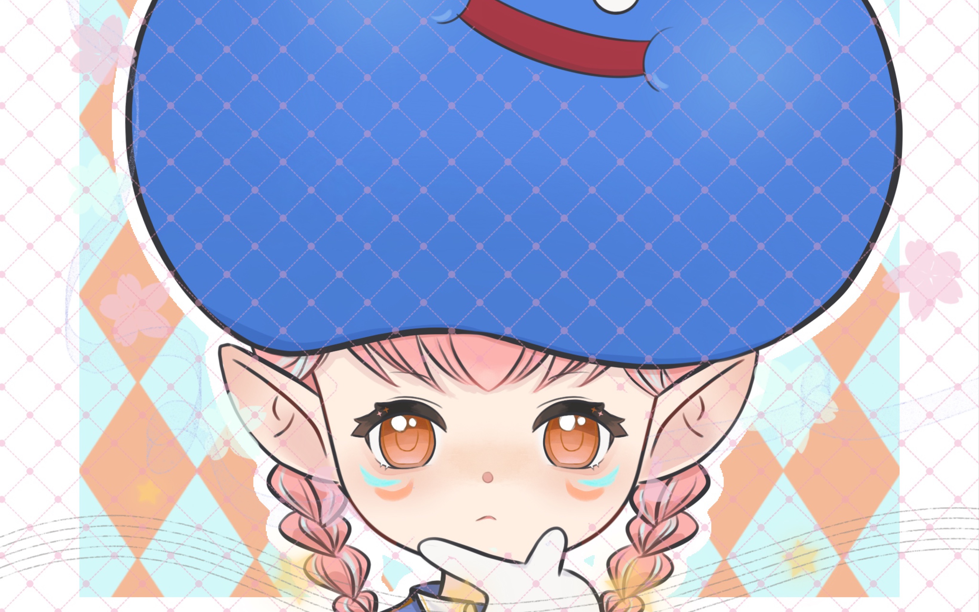 画一个史莱姆头拉拉肥