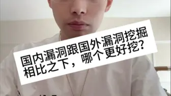 国内SRC漏洞跟国外漏洞相比，哪个更好挖一些？