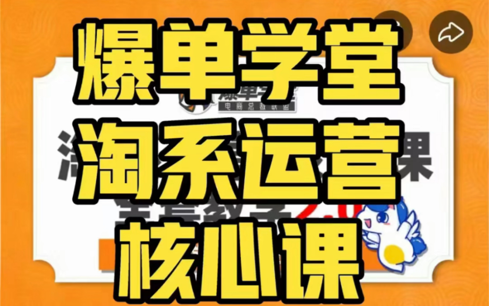 運營核心課全套教學包含選類目/起流量/防稽查/運營思路#淘寶如何運營