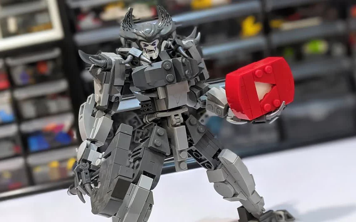 乐高lego moc作品 重做乐高的荒原狼 拼搭指南_哔哩哔哩)つロ