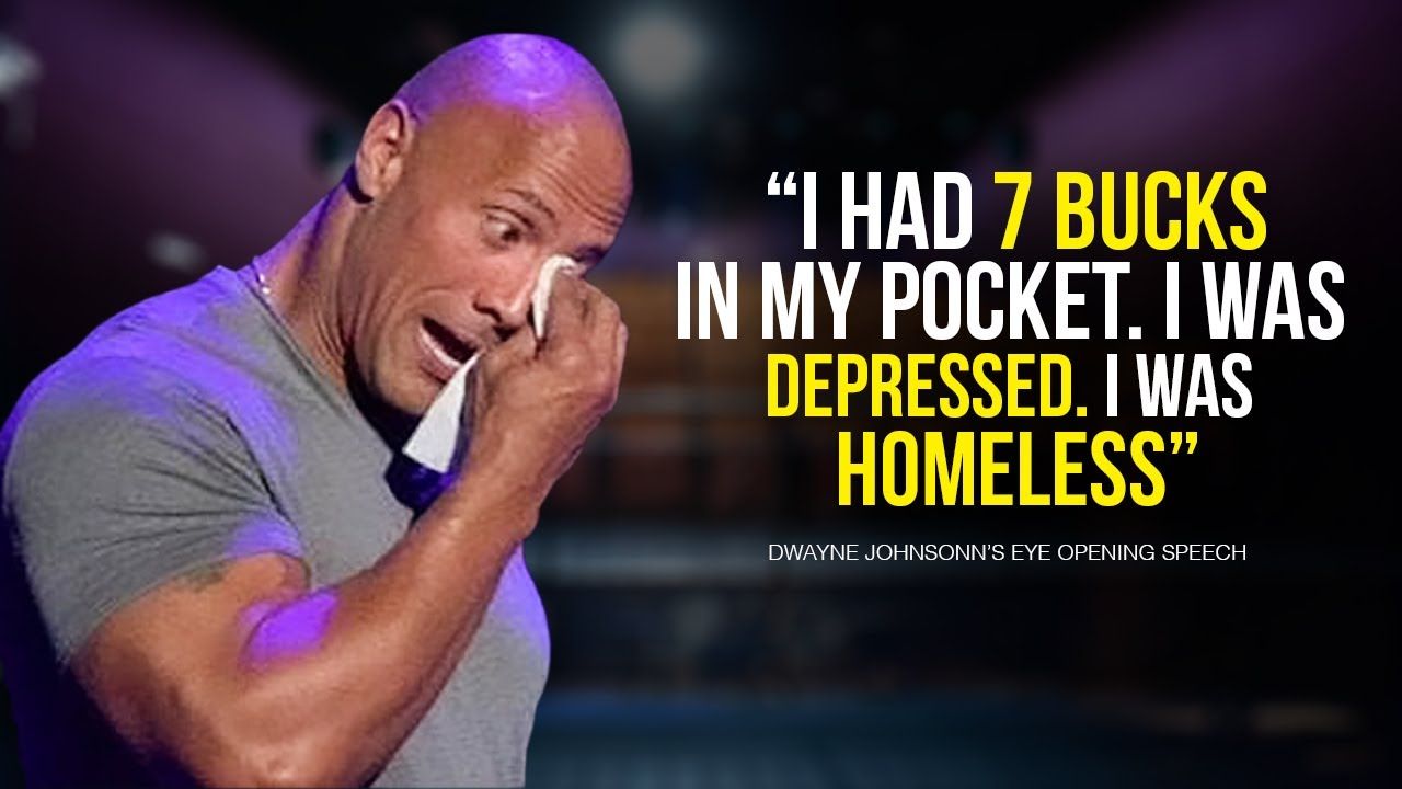 有史以来最伟大的演讲之一 dwayne _johnson leaves the audience