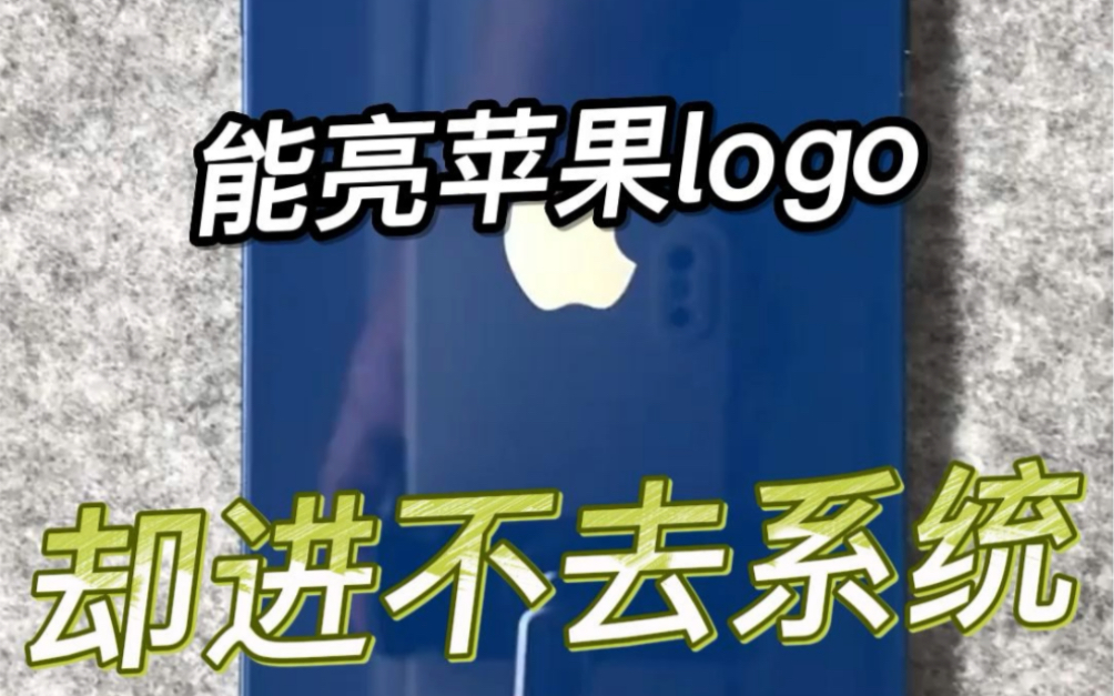 iphone11 能亮苹果logo却进不去系统哔哩哔哩bilibili