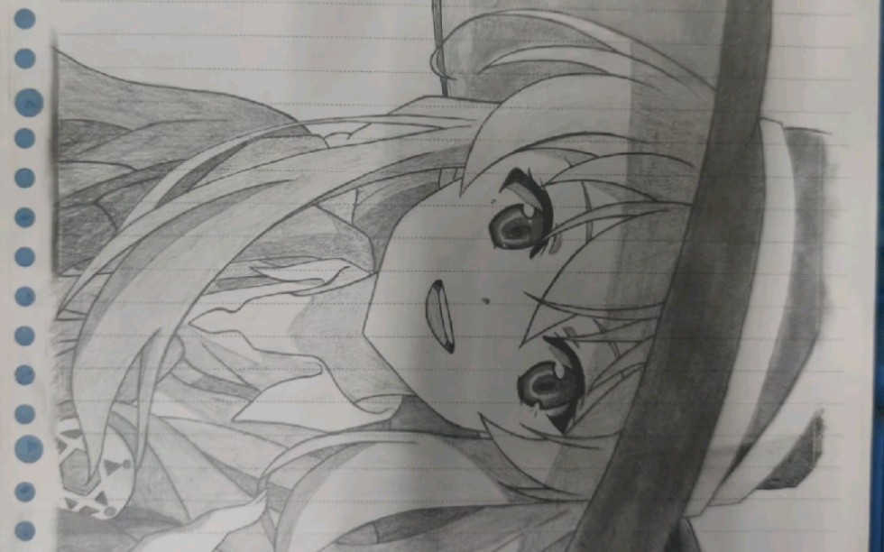 手绘屑魔女伊蕾娜绘画过程