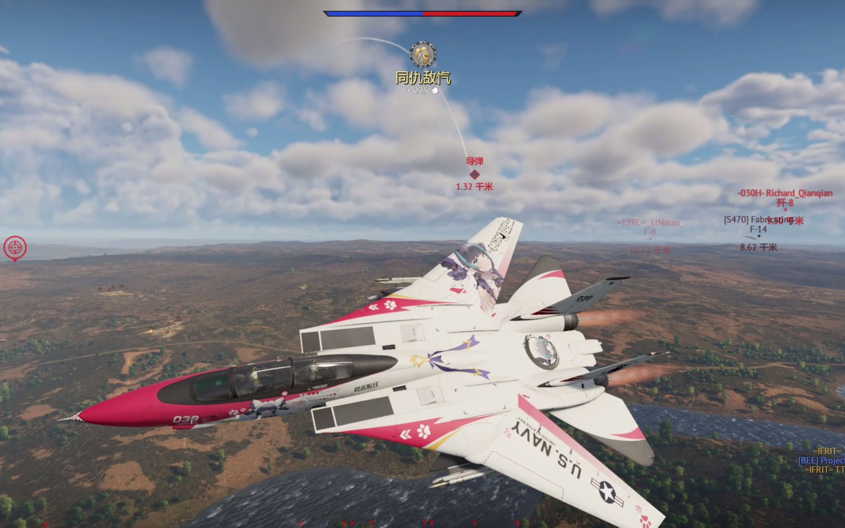 战争雷霆空战历史f14雄猫大猫6杀笑狗头保命