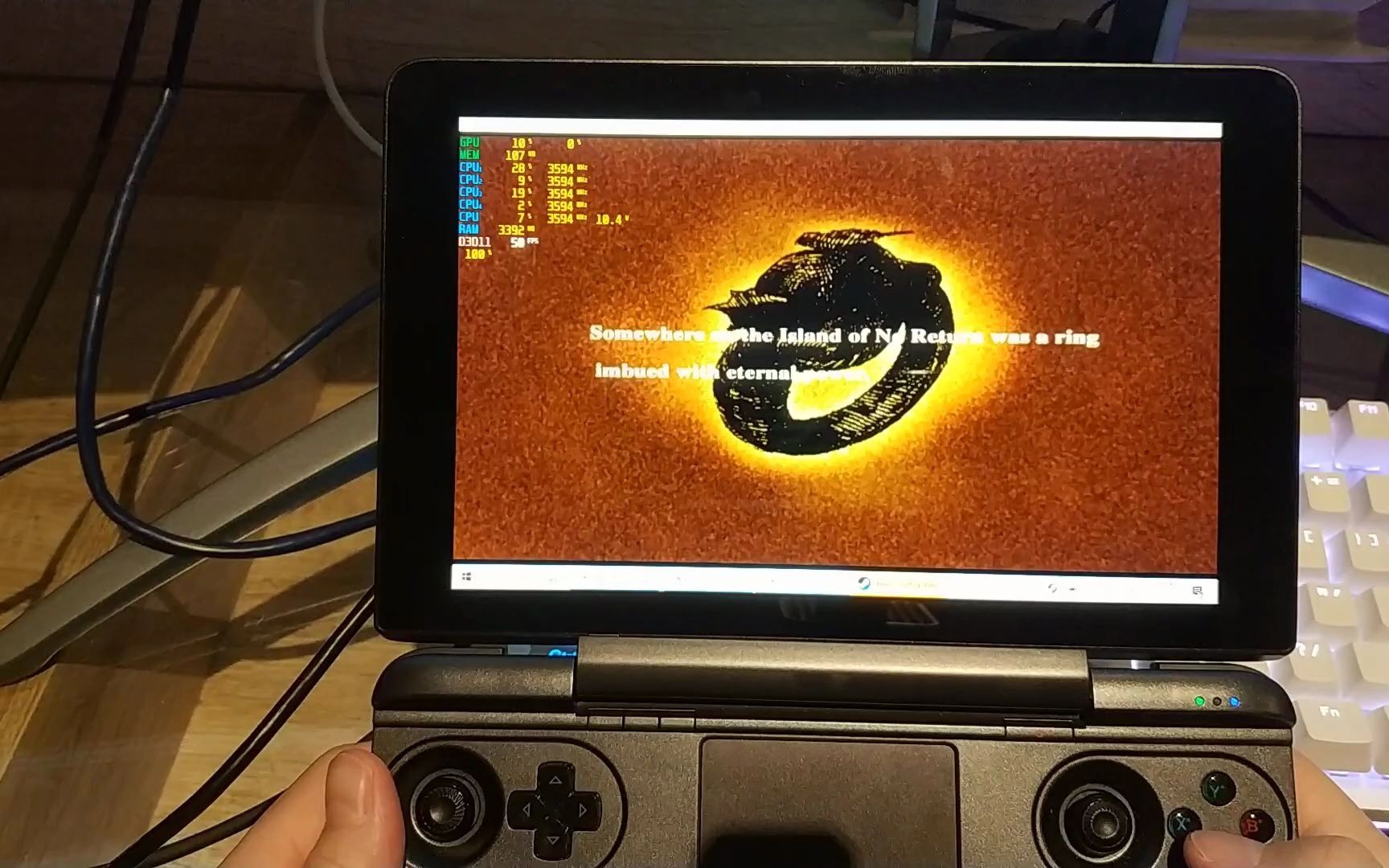日本玩家:用 GPD WIN Max 测试 PS2 游戏《永恒之戒(ETERNAL RING)》,锁 50 帧哔哩哔哩bilibili