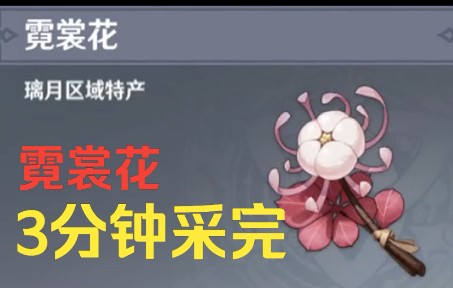 原神:3分钟带你采完,地图上所有的霓裳花!