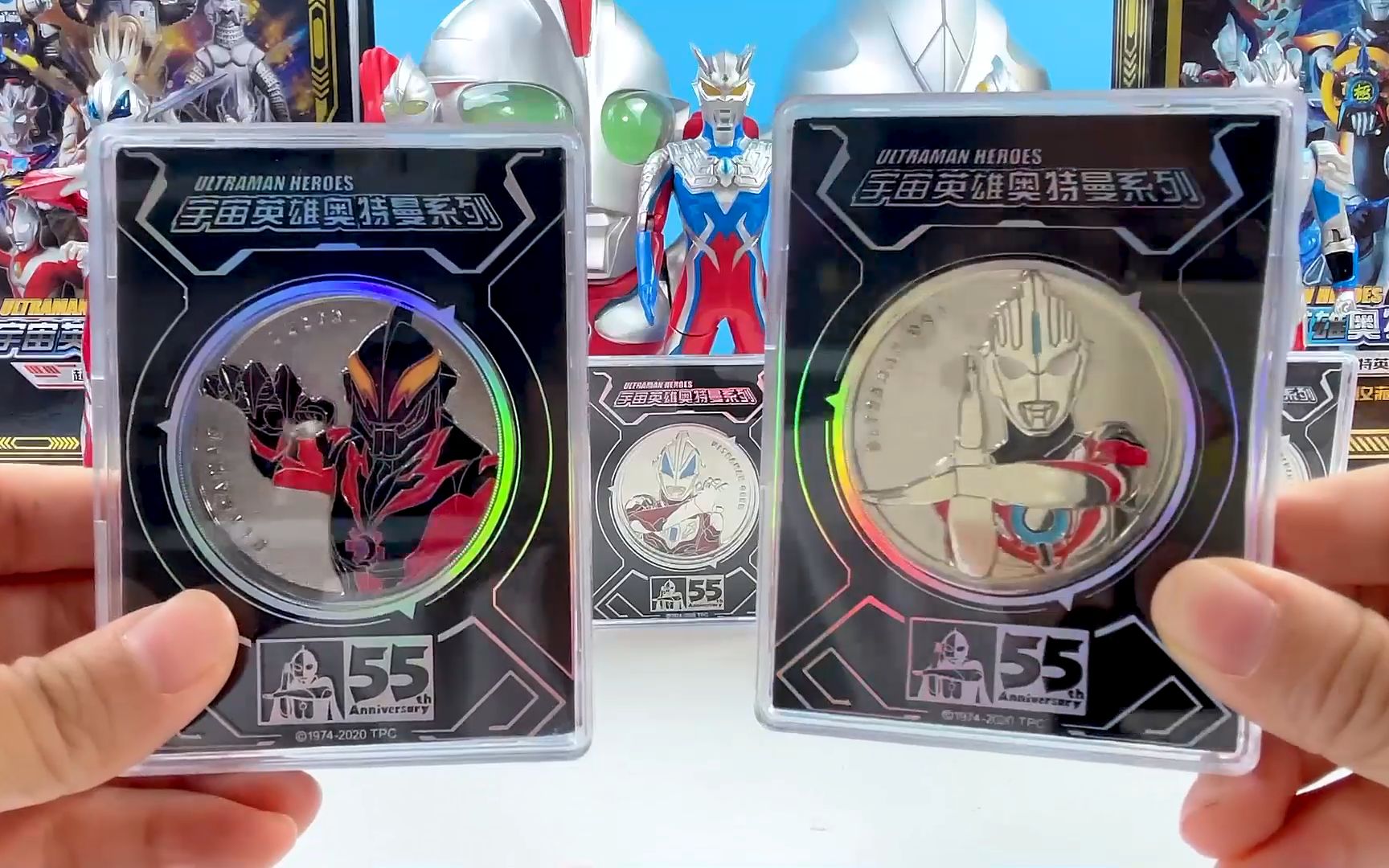 开箱奥特曼55周年荣耀勋章,拆到光之巨人迪迦奥特曼