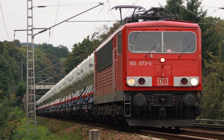 【德铁司机视角】br155电力机车牵引货列 莱尔特—森德 一路红灯