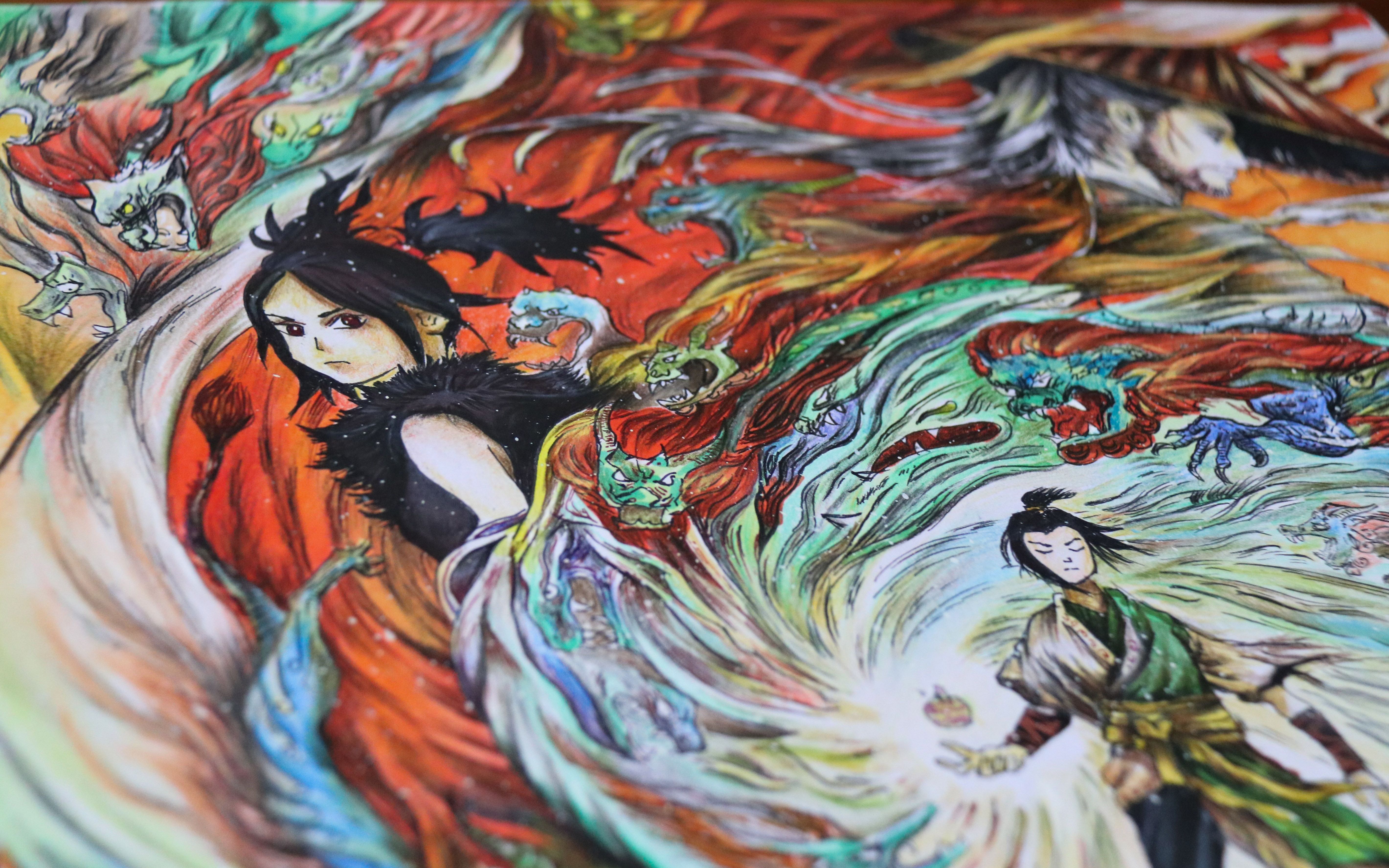 手绘-国产动漫临摹练习《风语咒》