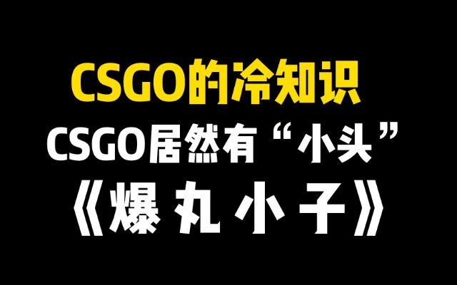 [图]CSGO的“小头”机制，直接化身爆丸小子！