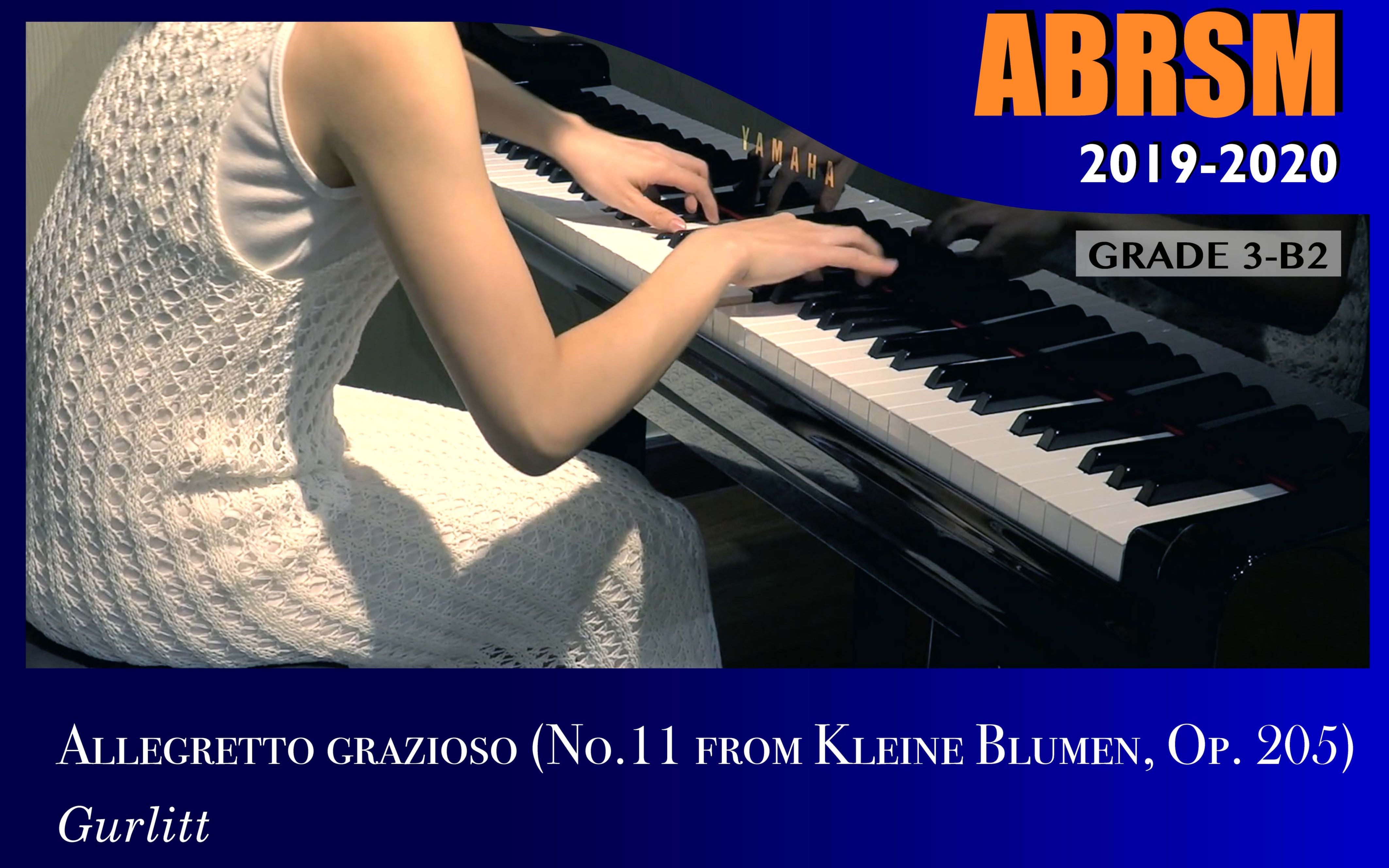abrsm英皇钢琴考试三级 b2 allegretto grazioso no.11