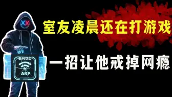 室友凌晨还在大喊大叫，ARP断网攻击让他戒掉网瘾【网络安全/计算机】