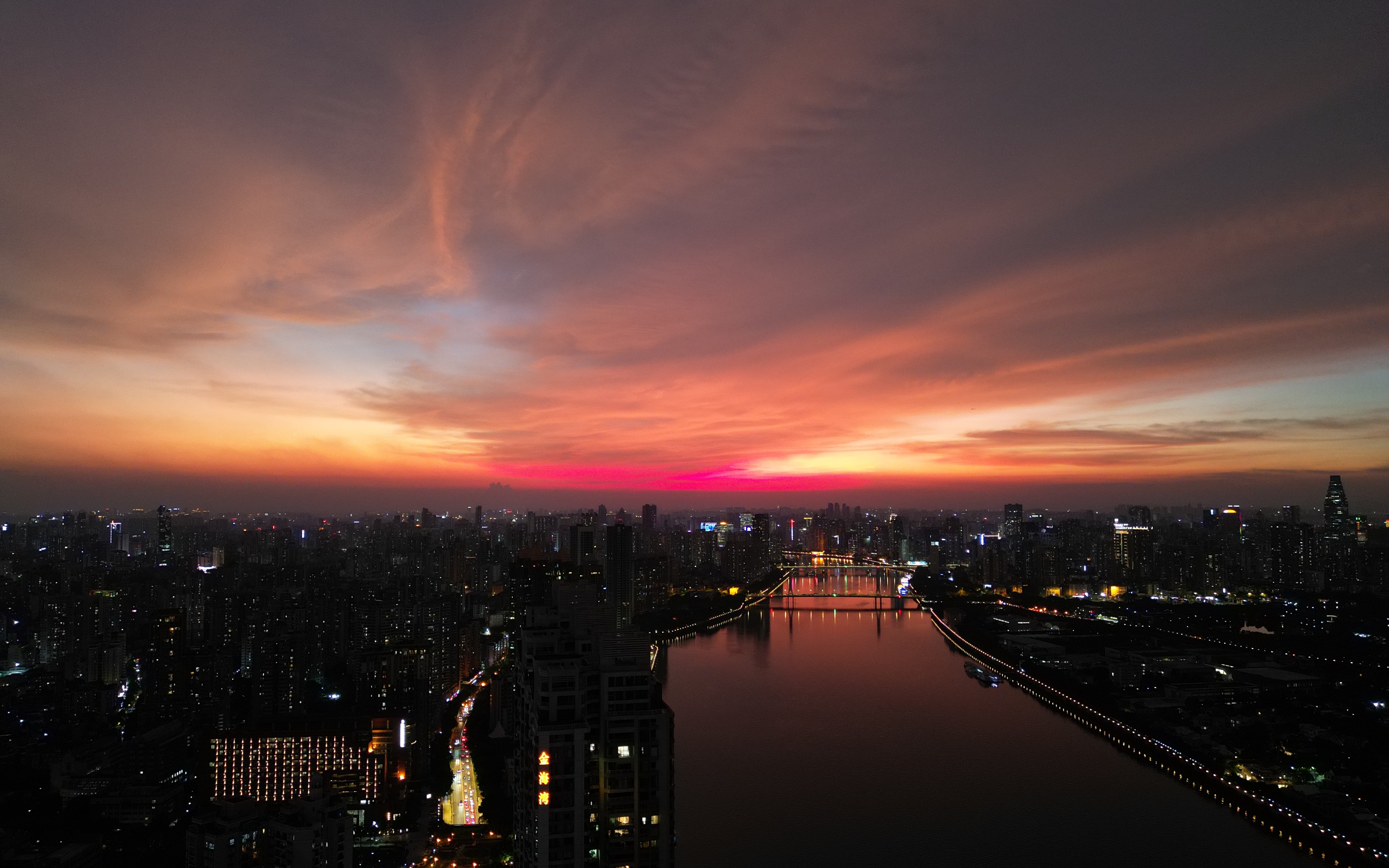 【航拍】mini3 pro - 8月23号傍晚 台风马鞍来临前的黄昏